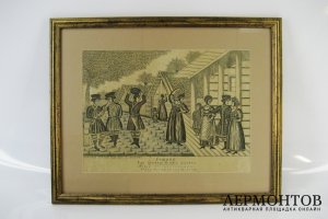 Гравюра. Россия, 1831 год.