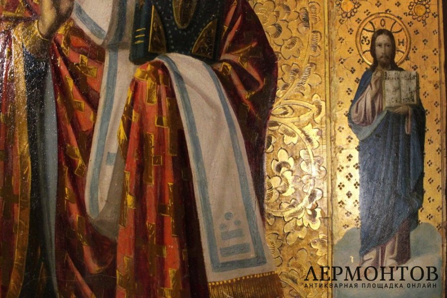 Икона. Сергий Радонежский и Николай Чудотворец. Конец XIX в, Россия.