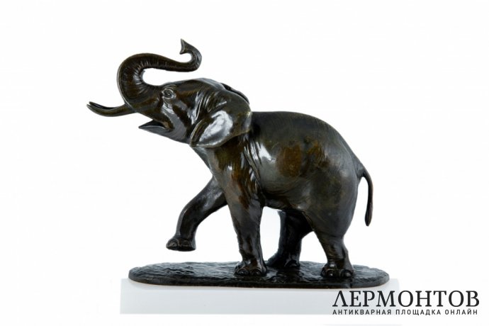 Скульптура Слон. Франция, 1920-30-е гг. Бронза.