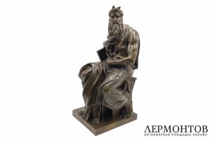 Скульптура Моисей. Франция, Микеланджело, Ф. Барбедьенн, 1860-е гг. Бронза, патина.