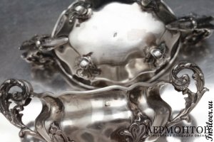 Две солонки Edmond Tetard. Серебро 950. Франция