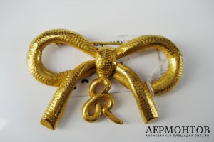 Брошь. Металл, золочение. Франция, Соня Рикель, ХХ век.