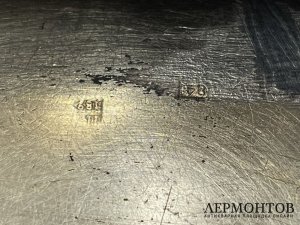 Табакерка Петр 1. Россия, 1 треть 19 века. Серебро 84 проба, чернь.