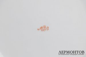 6 тарелок, Кремлевский сервиз. Фарфор. СССР, ЛФЗ, 1960-70е гг.
