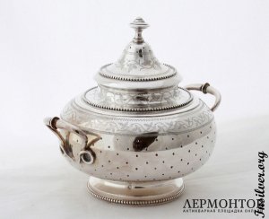 Сахарница Massat Freres. Серебро 950. Франция