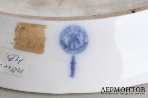 Декоративная тарелка. Фарфор, живопись. Германия,КРМ, 1840-е годы.