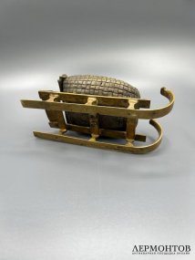 Шкатулка «Русские сани». Бронза, Россия, конец 19 века