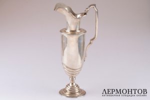 Высокий кувшин в классическом стиле. Серебро 800. Италия