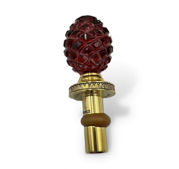 Пробка для бутылки «Сосновая шишка». Хрусталь, металл, Faberge, Германия, 1990-е годы