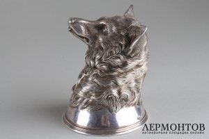 Стопка перевертыш. Серебро 84 пробы. Россия, последняя четверть 19 века.