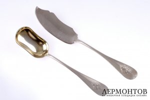 Набор для закусок. Серебро 84. Российская империя