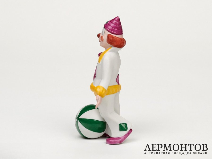 Статуэтка «Клоун с мячом». Фарфор, Hutschenreuther, Германия, 1985 год