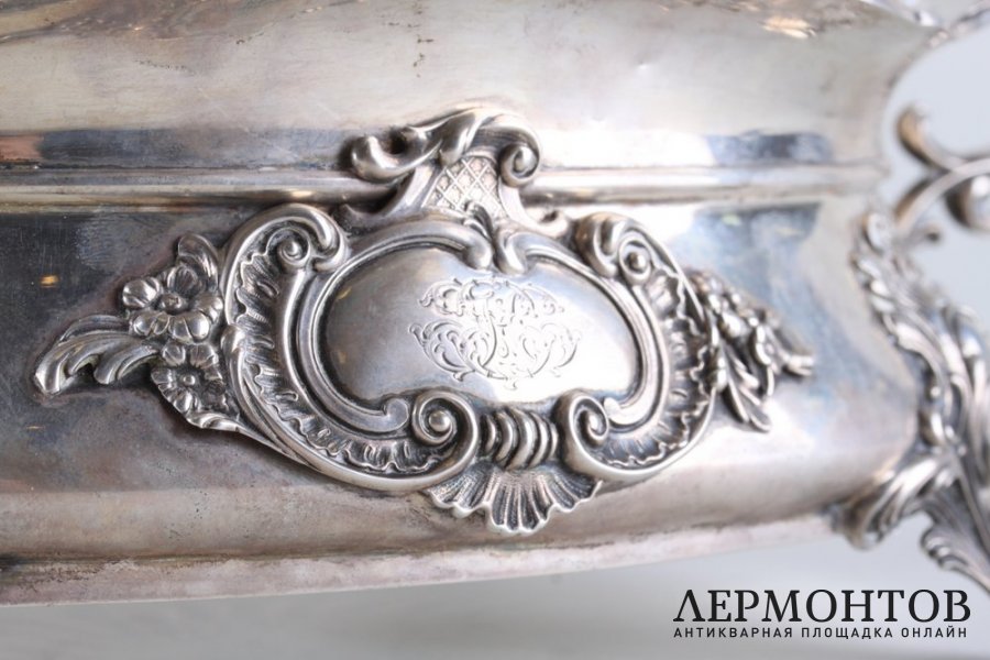 Ваза для фруктов. Серебро 800 пробы.Германия, фирма Bruckmann Sohne, конец  XIX в.