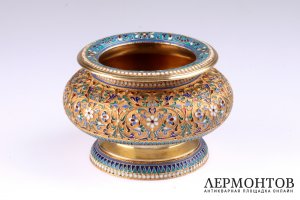 Икорница И. Салтыков. Серебро 84. Российская империя