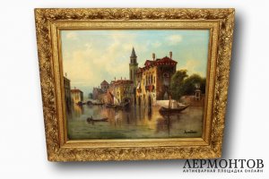 Картина. Венеция. Карл Кауфман. Холст, масло. Австрия
