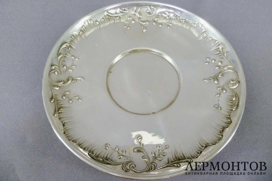 Чайная пара. Серебро 950 пробы, золочение. Франция, XIX век.