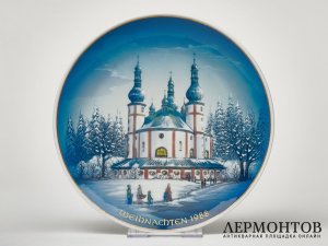 Тарелка настенная «Рождество 1988». Фарфор, Rosenthal, Германия