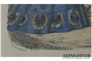 Гравюра. Иллюстрация к модному журналу Le Follet, 1860-е гг. - нач. XX в.