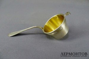 Ситечко для заварки. Серебро 950 пробы, золочение. Франция, XIX век.