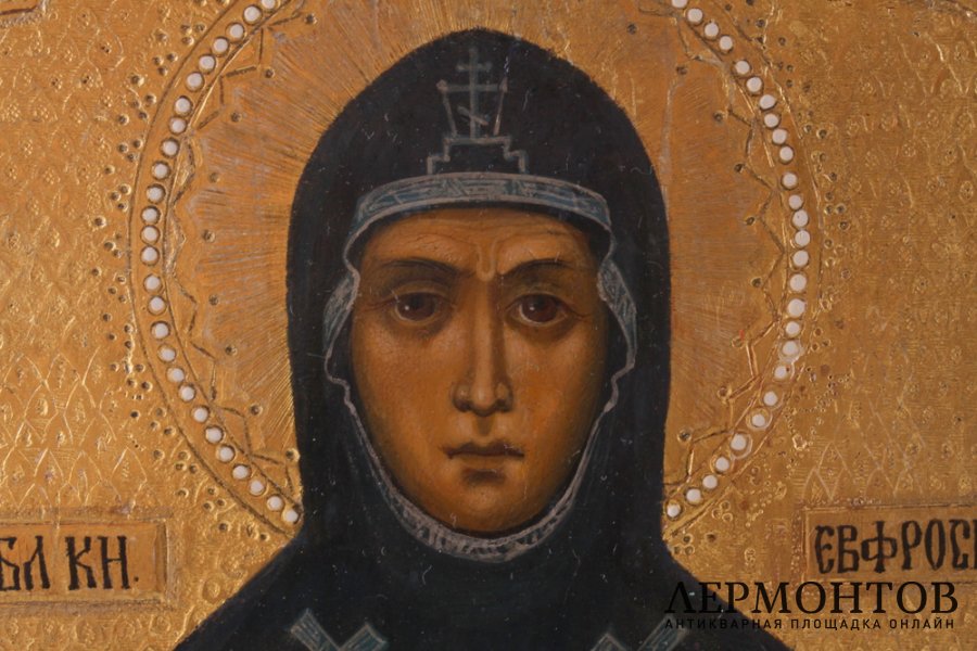 Икона Святая Евфросиния. Россия. 2 пол. 19 в.