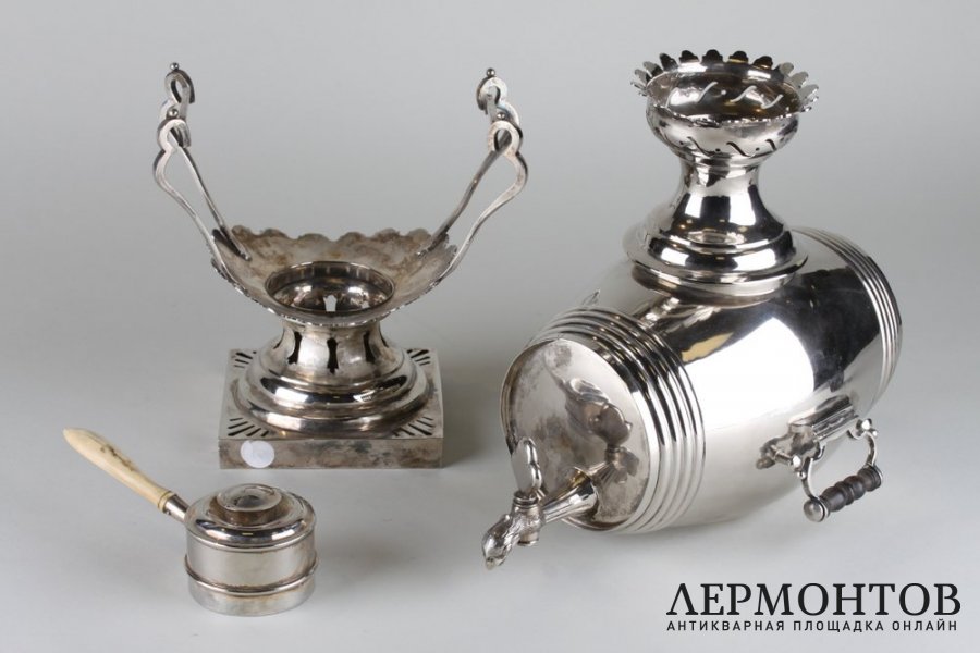 Бульотка Бочонок. Серебро 13 лот, 812 пробы, Австрия, 1851 г. 