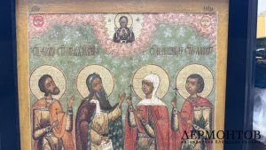 Икона Св. Илия, Параскева Пятница, Флор, Лавр. Кон. 17 - нач. 18 века. Экспертиза.