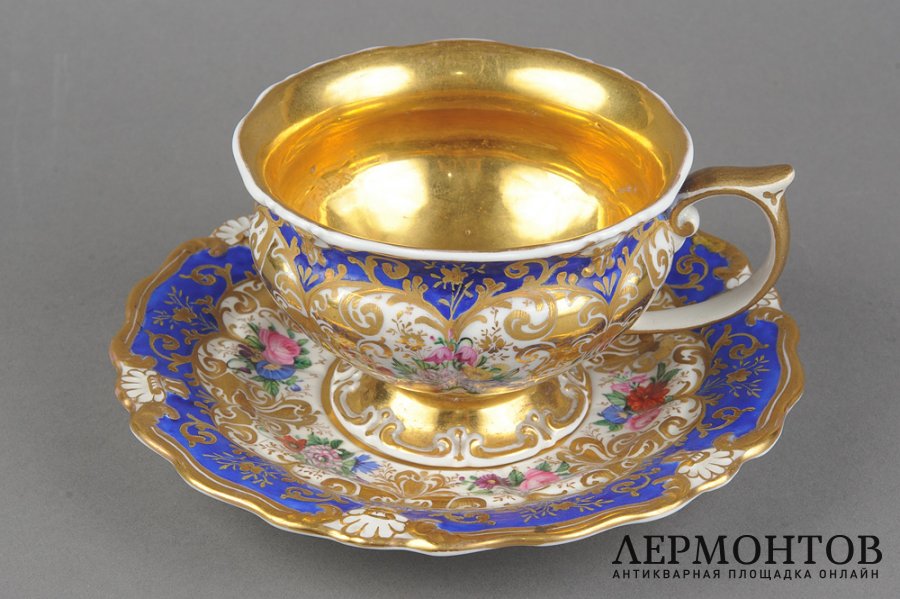 Чайная пара. Германия, Королевская фарфоровая мануфактура, 1837-1844-е гг. Фарфор.