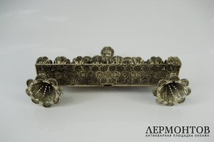Девятисвечник. Серебро 925 пробы. Израиль, XX век.