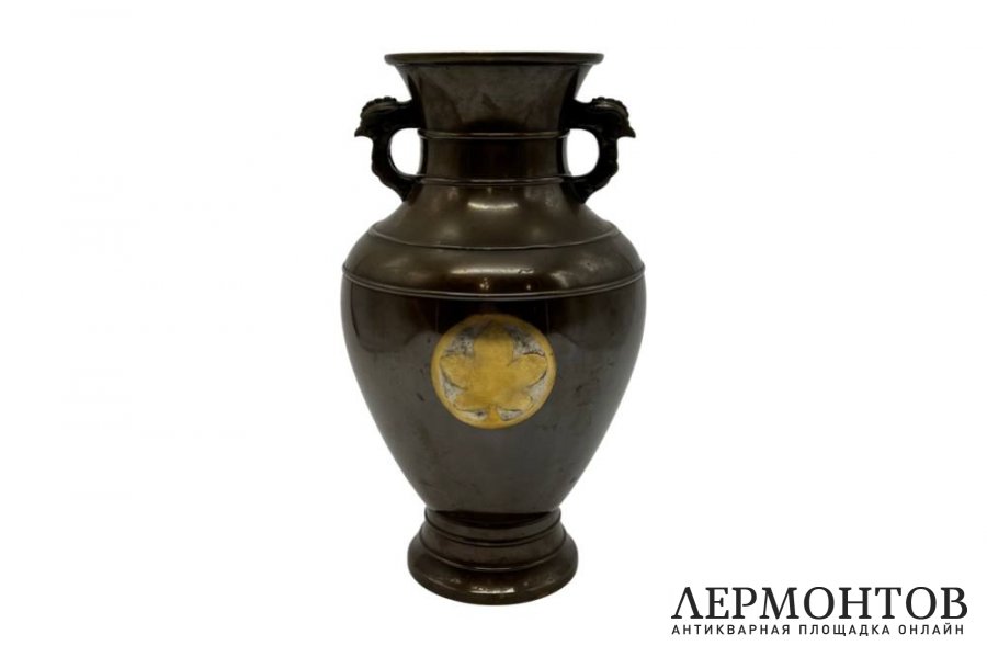 Бронзовая ваза. Кадзи-Мон.Япония, 1930-е