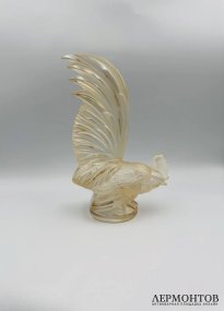 Статуэтка-маскот «Петух». Хрусталь, Lalique, Франция