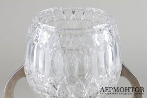 Крюшонница в классическом стиле. Серебро 800 пробы, хрусталь. Германия, XIX в.