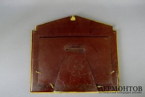 Шкатулка, рамка. Дерево, бронза, муар. Франция, XIX век.