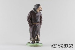 Статуэтка Плюшкин. Россия, завод Ф. Гарднера, 1870-1880-е гг. Бисквит, роспись.