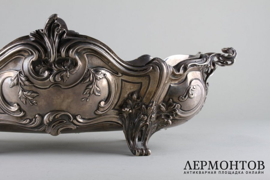 Ваза для фруктов в стиле рококо. Серебро 950 пробы. Франция,Alphonse Debain.