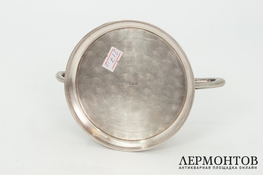 Конфетница в стиле модерн. СССР, Московский Платиновый Завод, 1918-1926 гг. 84 проба.