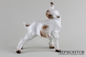 Статуэтка Козлик. Фарфор, роспись.  Rosenthal, Германия,  Joao Da Silva, 1935 год.