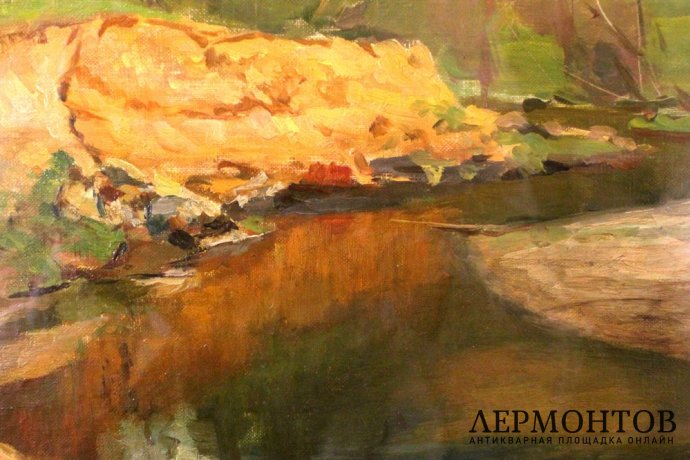Картина Герасимов С.В. Песчаный берег. 1950-к годы.