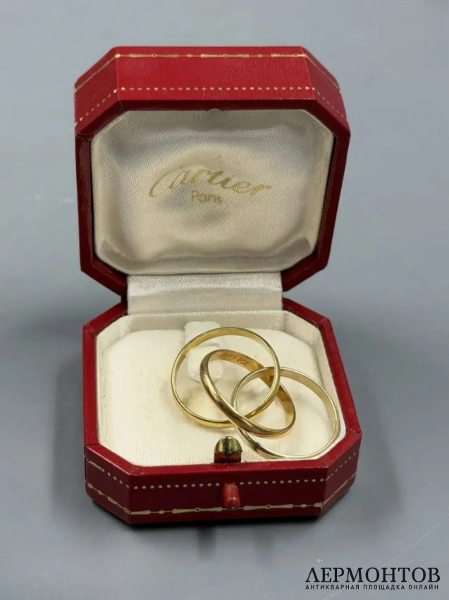 Кольцо «Trinity», размер 17. Золото 750 пробы, Cartier