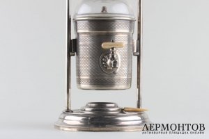 Кофеварка. Варшава. Мельхиор, посеребрение, Российская империя.