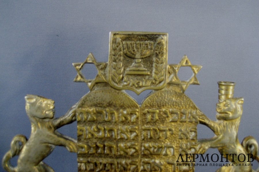 Девятисвечник. Бронза, патинирование. Европа, XIX век.