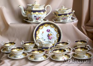 Фарфоровый чайный сервиз, Англия, Ridgway, 1820-30е гг