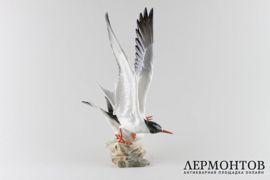 Статуэтка Морские ласточки, полярные крачки. Фарфор.  Hutschenreuther, 1950-е гг.