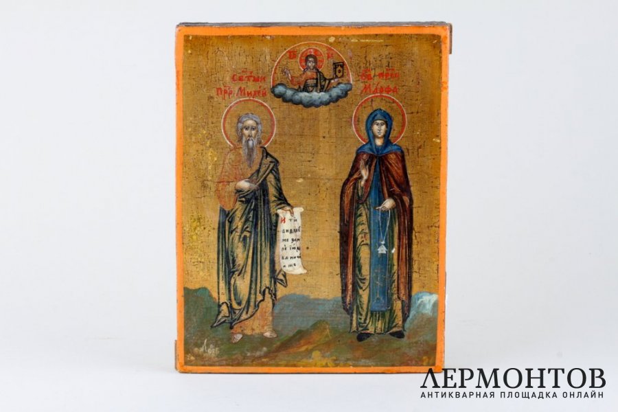 Икона Св. пророк Михей и Св. преподобная Марфа. Российская империя, конец XIX века.