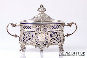 Конфетница Sollier. Серебро 950. Франция