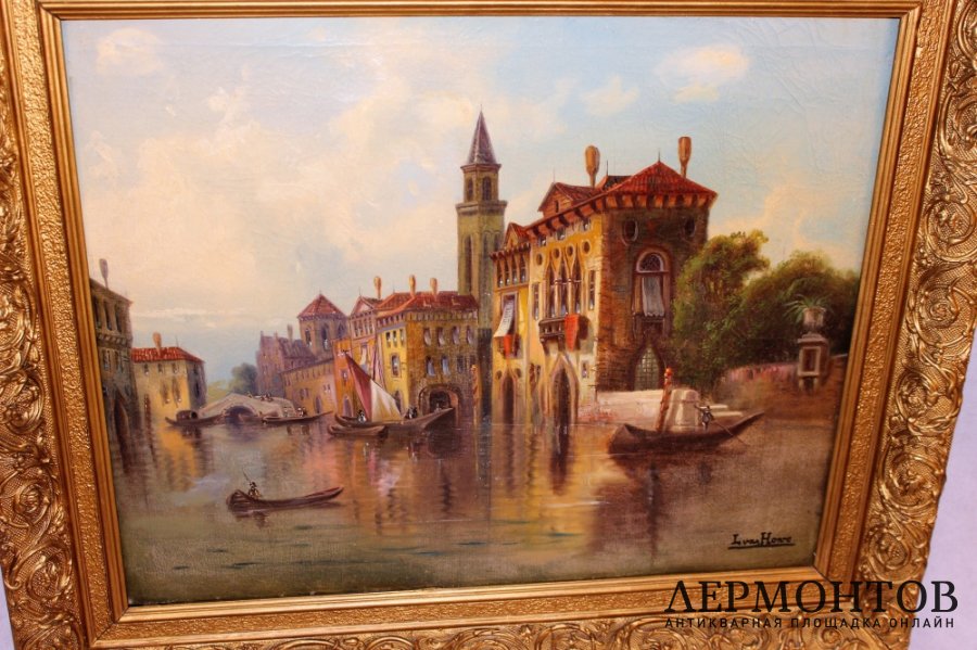 Картина. Венеция. Карл Кауфман. Холст, масло. Австрия