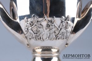 Ведро для льдабутылки. Франция, ювелирная фирма Cartier. 2 половина 20 века. Серебро 950. 
