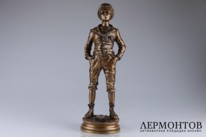 Скульптура Свистун. Франция, Париж, конец 19 в. Бронза. 