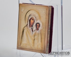 Икона «Казанская Божия Матерь». Серебро с позолотой, современная работа