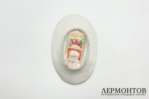 Лоток - кунштюк с секретом Садовница. Зап. Европа, 1 половина 20 в. Фарфор, роспись.