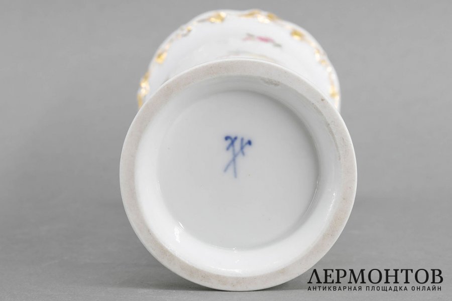 Ваза Цветы. Фарфор, роспись. Германия, Мейсен, 1870 - 1910е гг.